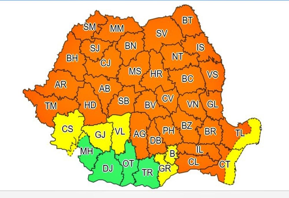 COD portocaliu de instabilitate atmosferică!