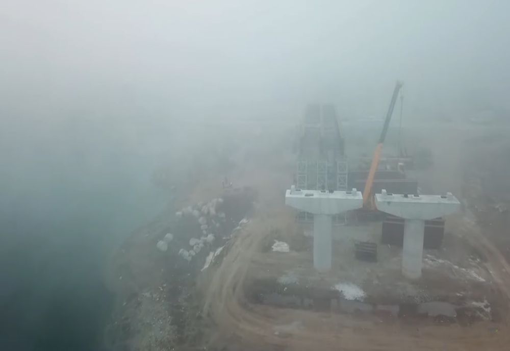 VIDEO. Stadiul lucrărilor la noul pod peste Olt, pe şantierul Drumului Expres Craiova-Piteşti