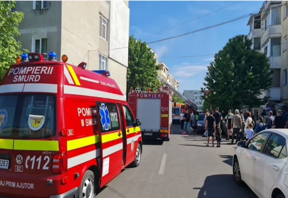 Incendiu într-un apartament din Pitești