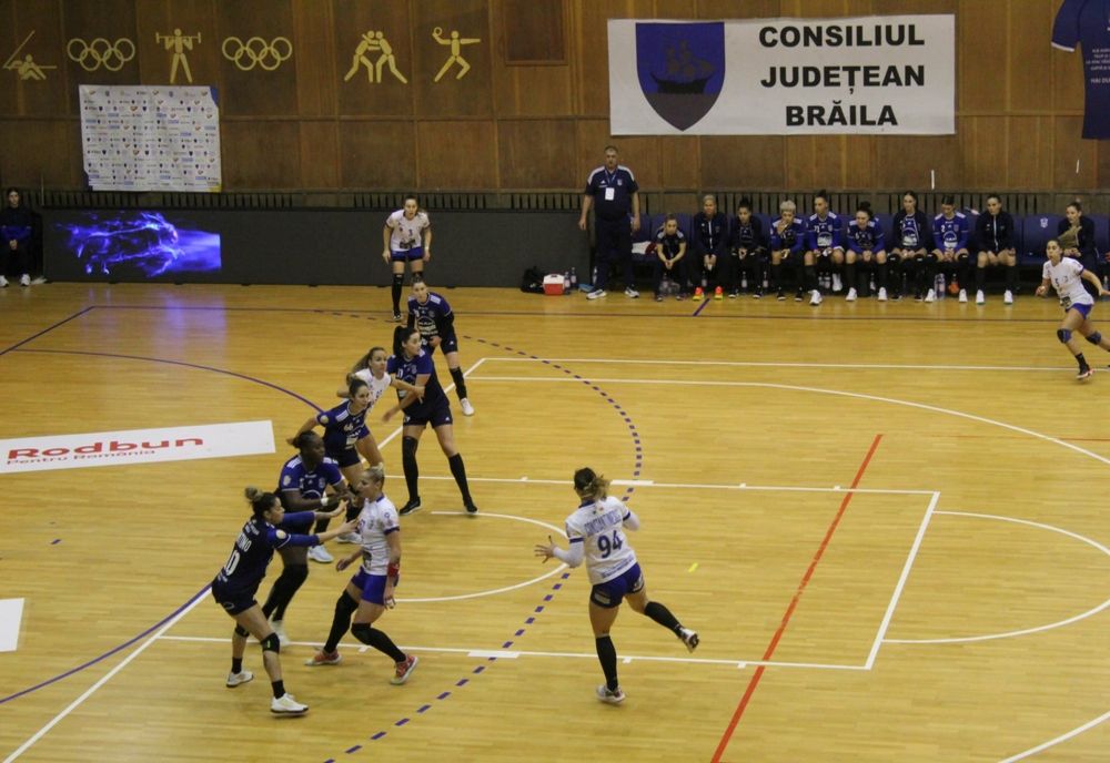HC Dunărea Brăila a câștigat cu 34-26 (14-13) meciul din etapa a IX-a a Ligii Florilor, în fața Daciei Mioveni