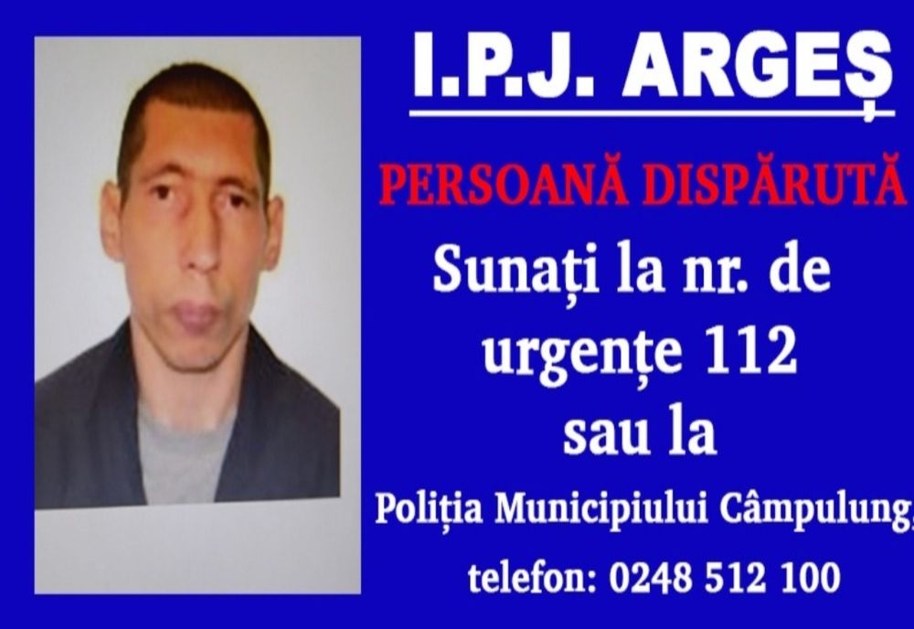 Căutat de polițiști. Cine poate da detalii să anunţe Serviciul Unic de Urgenţă 112