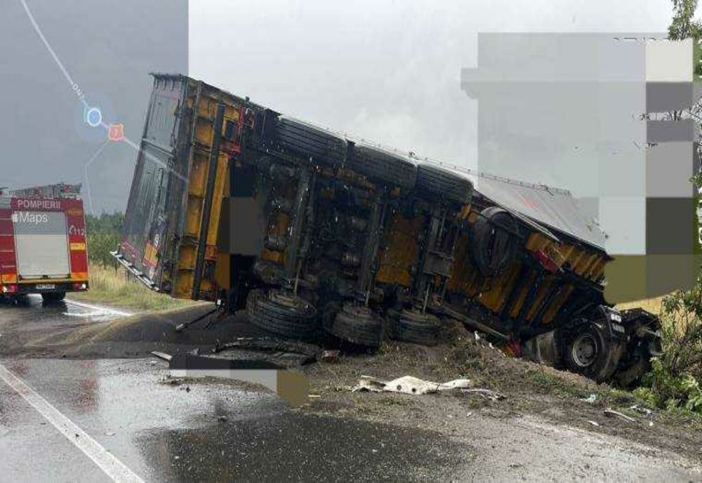 Accident cu două Tir-uri la Morărești