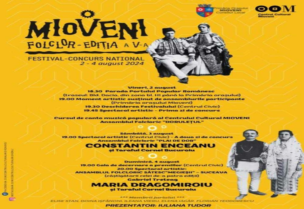 Cea de-a V-a Ediție a Festivalului-Concurs Național de Folclor Mioveni