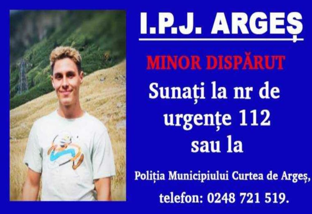 DISPARIȚIE ÎNGRIJORĂTOARE: MINORUL VLAD BOJAN, DE 16 ANI, DISPĂRUT DE LA LOCUL DE CAMPARE