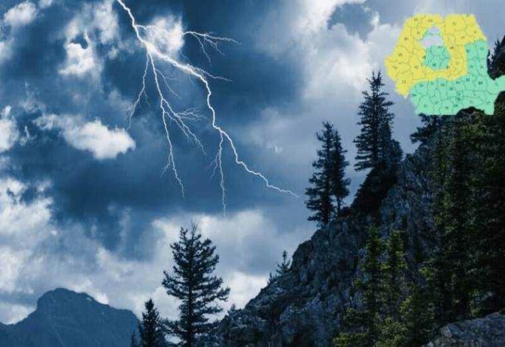 ATENȚIONARE COD GALBEN DE INSTABILITATE ATMOSFERICĂ ÎN JUDEȚELE ARGEȘ, DÂMBOVIȚA, PRAHOVA ȘI BUZĂU