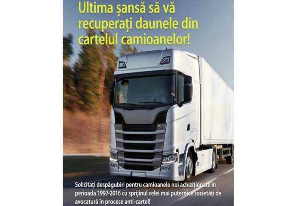 UNTRR și Truck ReClaim Colaborează pentru Recuperarea Daunelor de la Cartelul Camioanelor