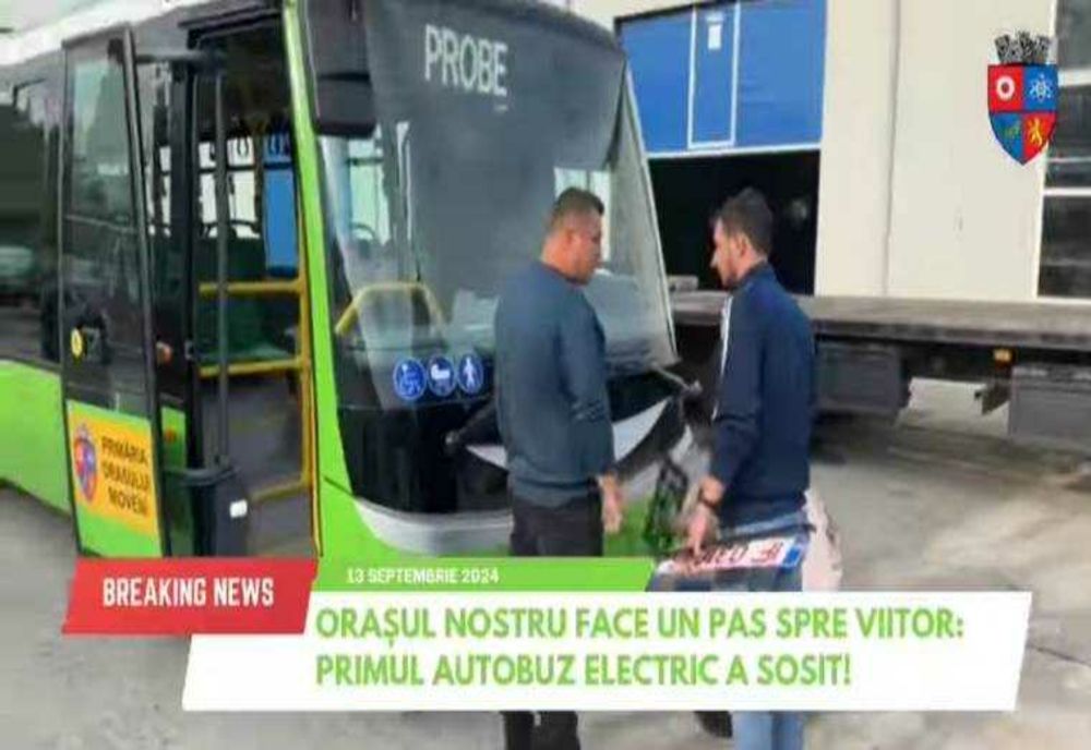 PRIMUL AUTOBUZ ELECTRIC A SOSIT ÎN MIOVENI