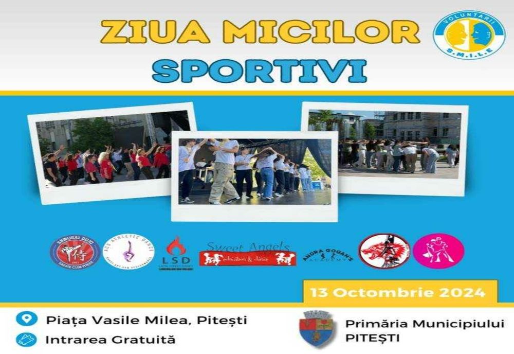 PIEȘTI: O ZI PLENĂ DE ENERGIE ȘI SPORT ÎN PIAȚA "VASILE MILEA"