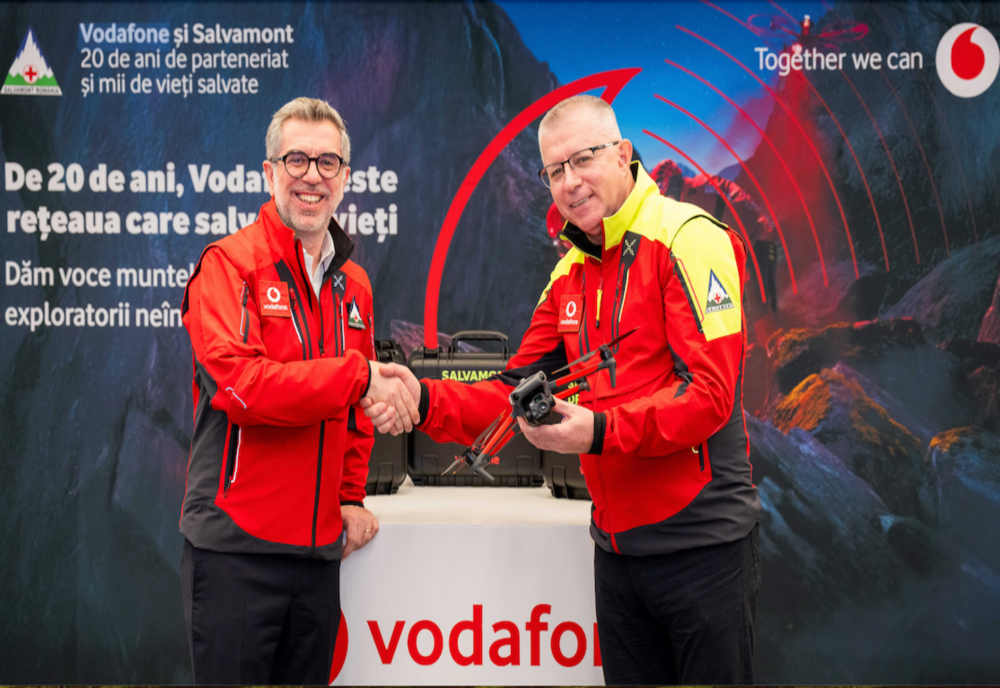 Vodafone și Fundația Vodafone donează echipamente în valoare de 150.000 EUR către Salvamont România