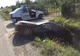 S-a răsturnat cu mașina în șanț, din cauza vitezei!