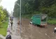 Inundații pe DN7. Drumul acoperit de ape îngreunează traficul