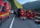 Patru răniți într-un accident pe DN 73. Un autoturism s-a răsturnat în afara carosabilului