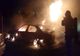 Șoferul beat a incendiat două mașini fără să-și dea seama