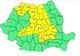 Cod galben de instabilitate atmosferică temporar accentuată, cantități de apă însemnate